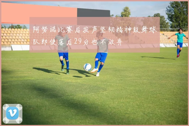 阿努诺比赛后发声坚韧精神鼓舞球队即使落后29分也不放弃